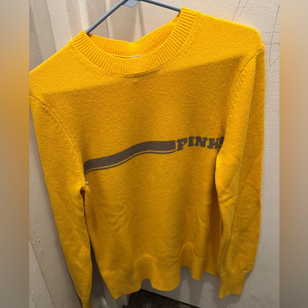 New tags, Victoria’s Secret pink yellow sweater size medium